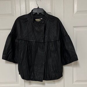 NWOT Elizabeth and James Navy Leather Jacket